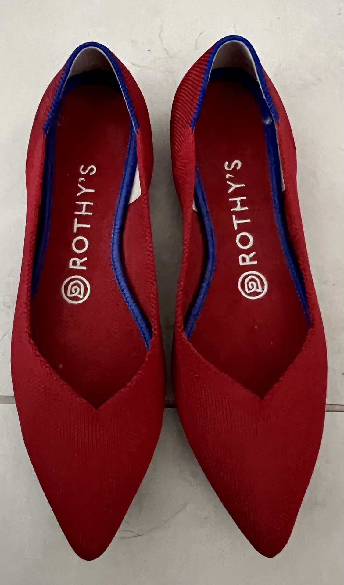Rothy’s The Point Flats - Womens 7 - Bright Red