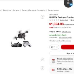 Dji Fpv Drone With Headset
