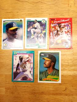 Dave Stewart Basball Card Bundle Lot