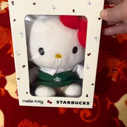 Starbucks hello kitty plushie 