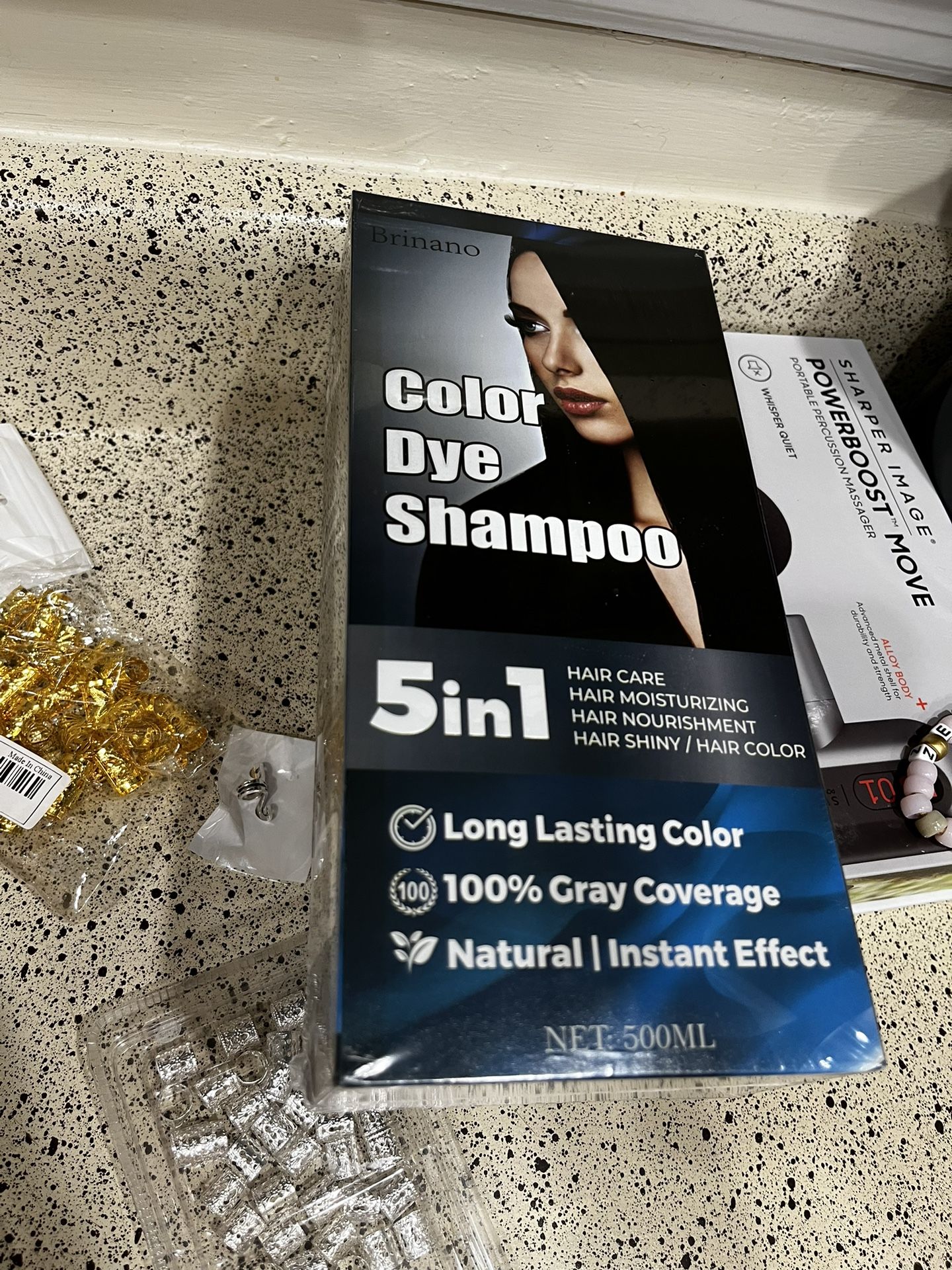 Black shampoo, hair dye