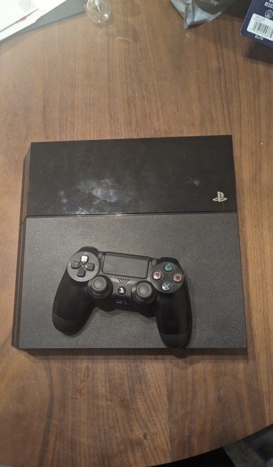 Ps4 PlayStation With Controller And Cords