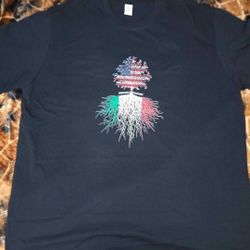 American Grown / Italian Roots 2x T-Shirt (New)