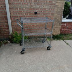  Stainless Steel Bart Cart Utility With Wheels 