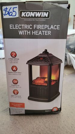Konwin Electric Fireplace with Heater