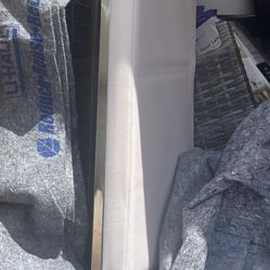 WHITE & SILVER SEAT & SHOE STORAGE $40