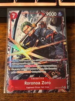One Piece Roronoa Zoro (Alternate Art) EB04-007 Adventure on Kami's Island Foil - NM