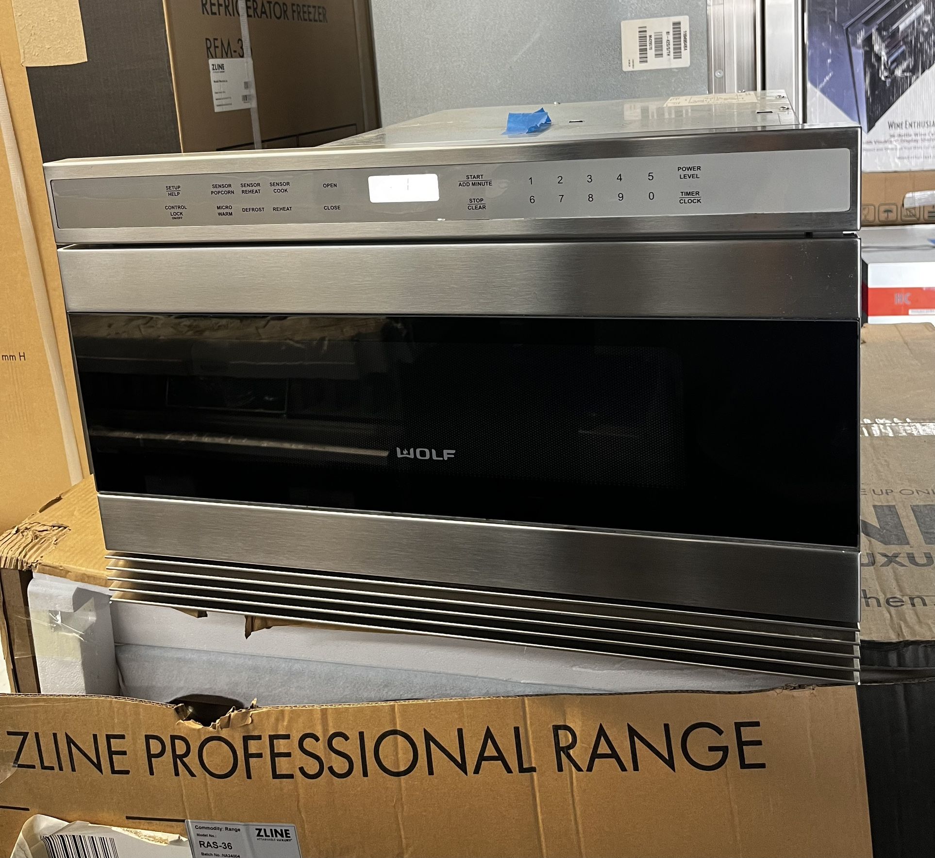 Wolf Stainless Steel Built In 24” Microwave Drawer