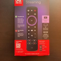 One For All Universal Remote For TV Streaming 