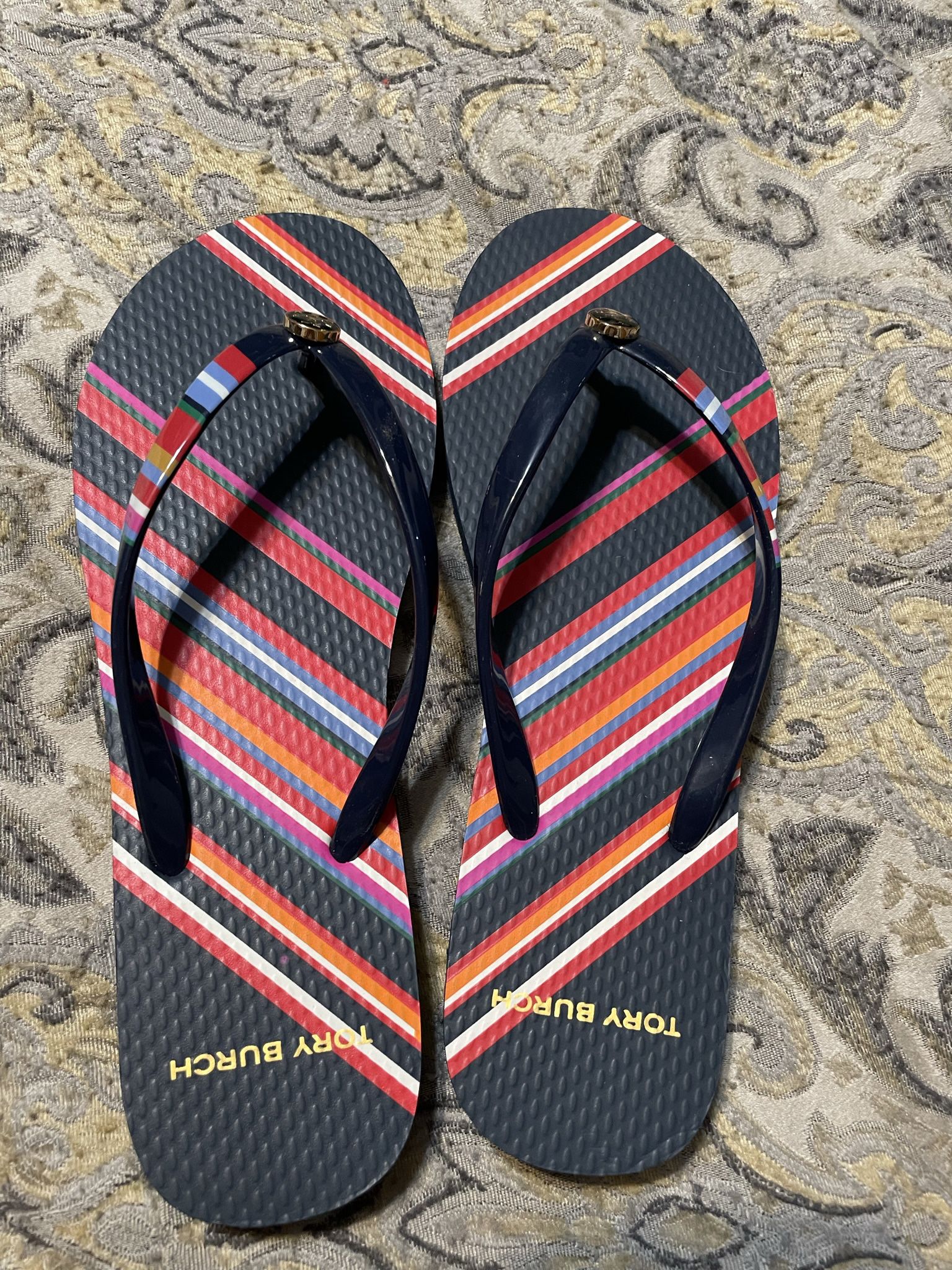 NEw Authentic Tory Burch Flip Flops Size 8