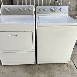 Super Capacity Heavy Duty Whirlpool Washer And Dryer Set 