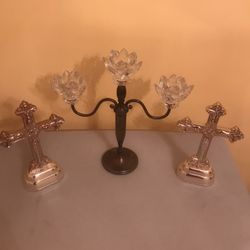 Candelabra and Candelabra with Cross Need Gone ASAP 