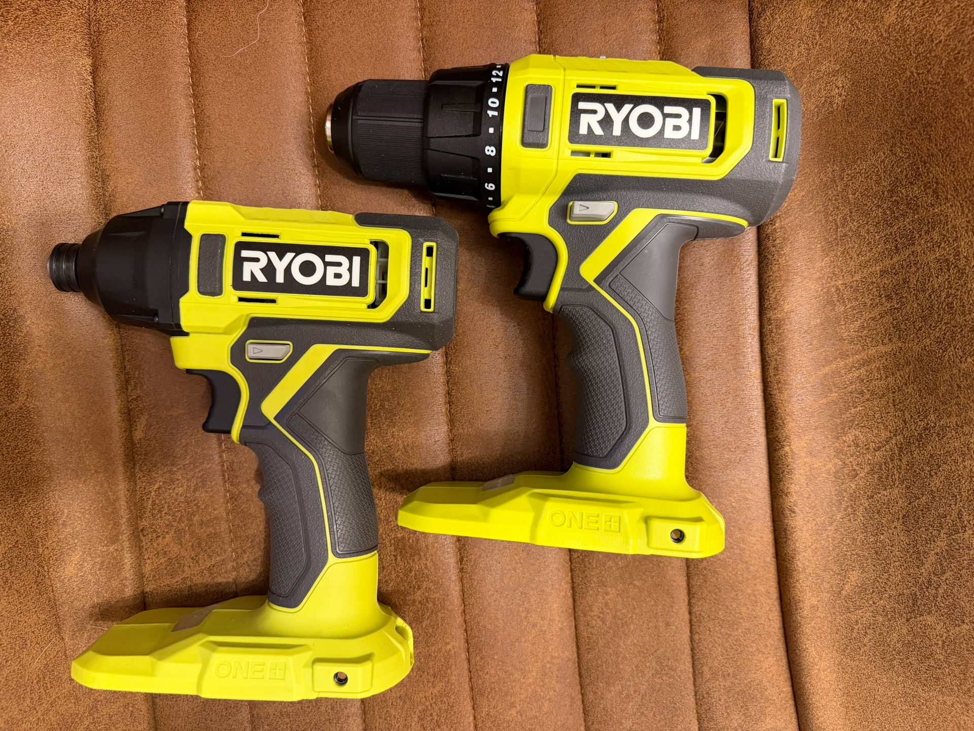 Ryobi 1/2" Cordless Drill And 1/4" Impact Driver With Batteries/Charger - Brand New Unused