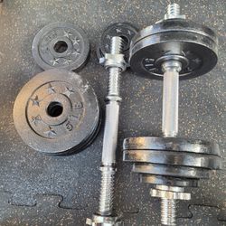 40lbs Dumbells Weights 
