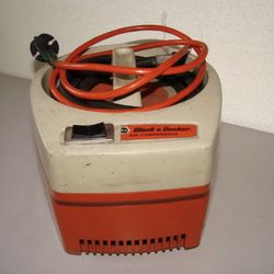 Air Pump Vintage Black & Decker Orange 1970/80 - Compressor Garage Workshop