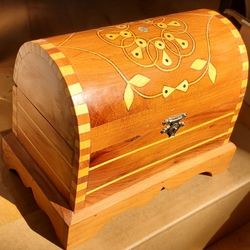 Wood Jewelry Box Inlay Morocco Thuya 