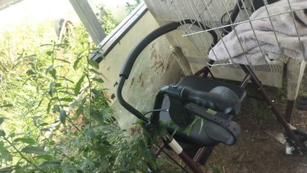 A brown Walker for $40 it's in good shape the wheels are in good shape the brakes everything work as is