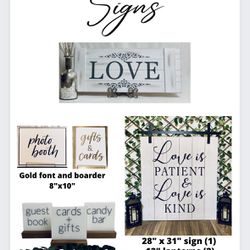 Lot Of Wedding Signs  Thumbnail