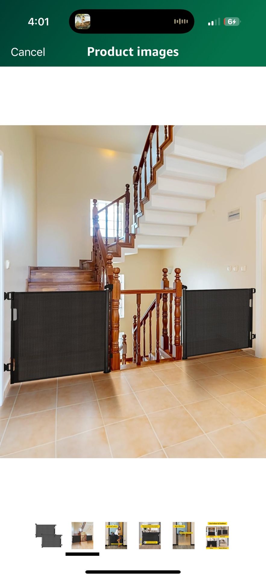 2 Retractable Black Gates (never Used)