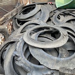 Cut outs tires for covering