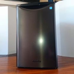 Danby Stainless Steel Black Compact Mini Refrigerator 4.4 cu. ft. Compact Fridge