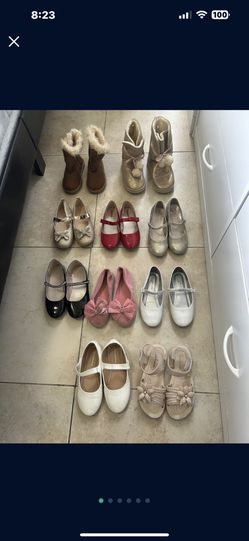 10 Par Shoes Size 1 And Size 2 For Girls 
