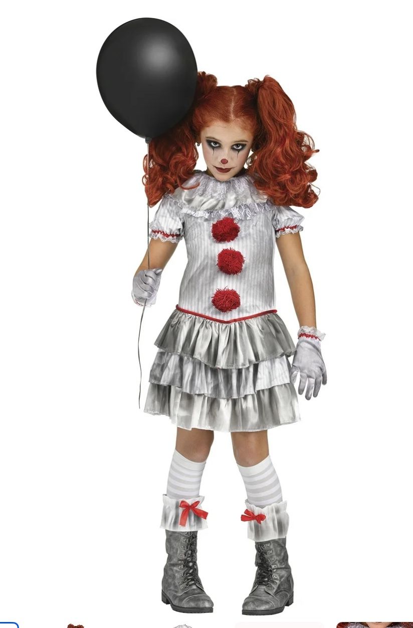 Girls Clown Costume