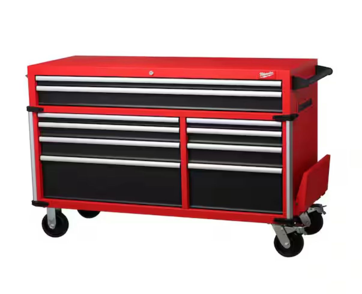 Milwaukee High Capacity 56 in. W x 22 in. D 10-Drawer Rolling Tool Cabinet
