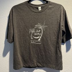 Just Chilling And Drinking Best Salty Dog Gray T-shirt Medium