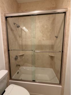 Sliding glass shower doors
