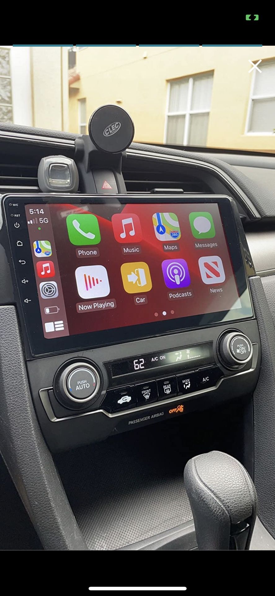 Stereo Honda Civic 2016 2021 Radio, Carplay, Android Auto,...