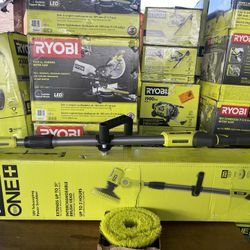 RYOBI ONE+ 18V Cordless Telescoping Power Scrubber (Tool Only