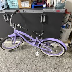 Girls Purple Beach Cruiser 20” (Rider Height 48” - 56”)