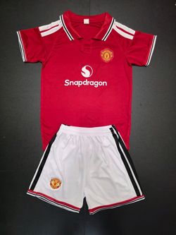 Manchester United Kids Home Kit Jersey and Shorts