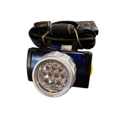 LED Headlamp Flashlight – Rechargeable – Camping / Work / Emergency 	•	Rechargeable LED Head Light – 19 LED – Adjustable Elastic Band