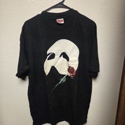 Vintage 1986 Phantom of the Opera Single Stitch 80s Anvil Black T-Shirt Tee
 Size XL