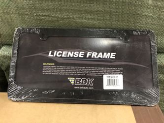Iron license frame 2 piece pack sealed