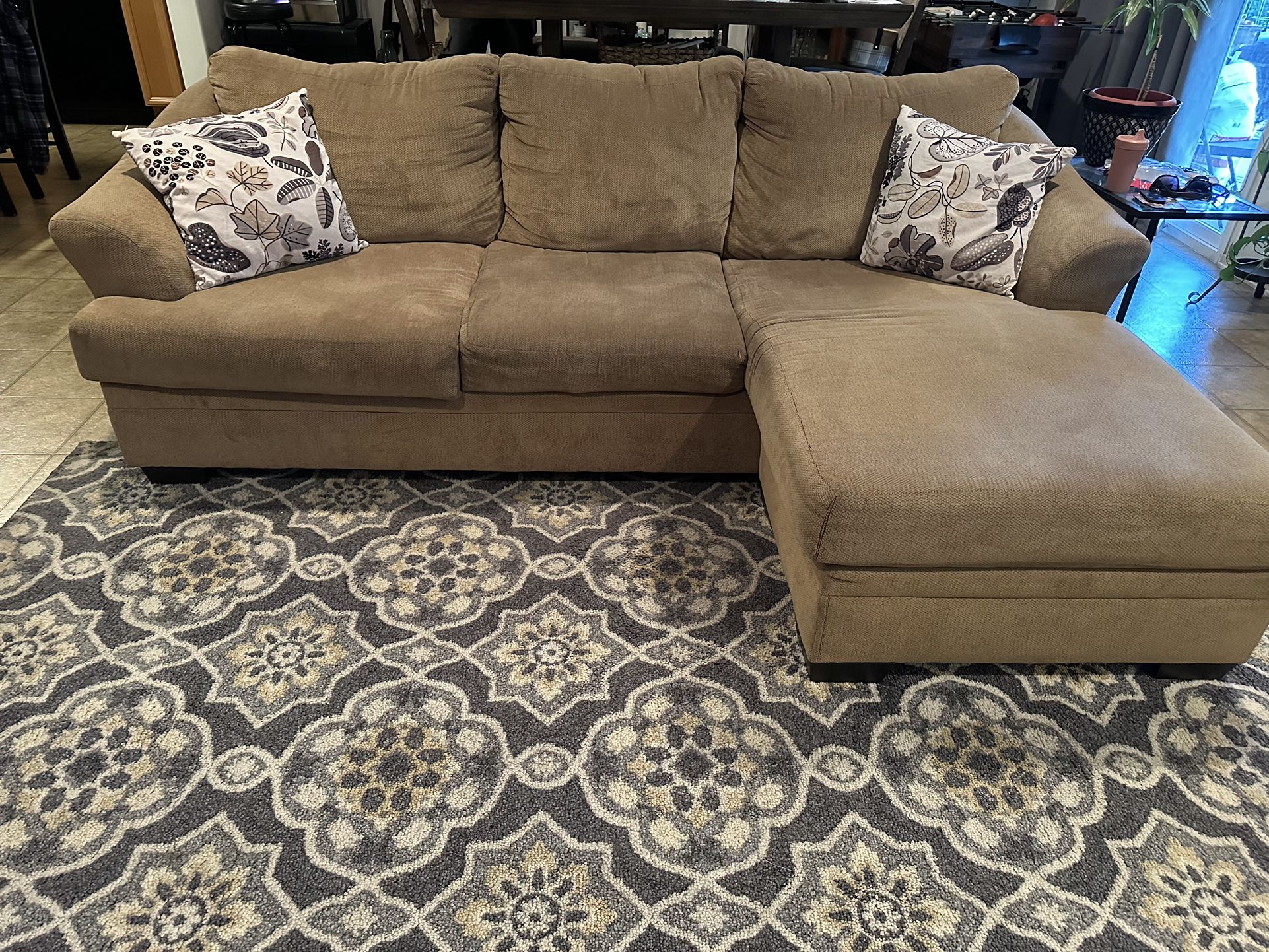 Couch With Chaise Lounge On End Adjustable 