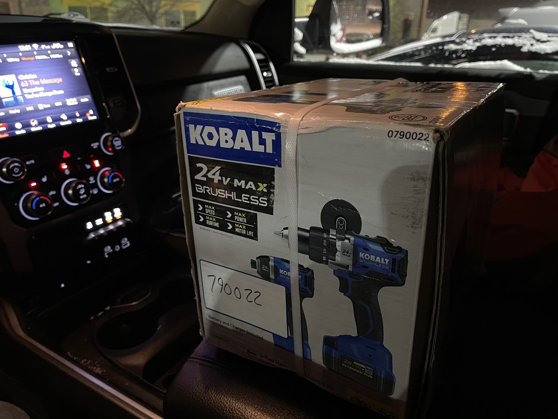 NEW 24v Kobalt Hammer Drill & Impact Driver Cordless 4ah Battery