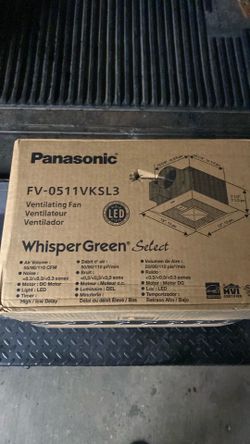 Panasonic whisper quiet bath fan