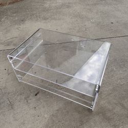 Acrylic Coffee Table with Storage