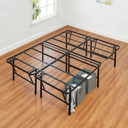 Full size mattress and folding bed frame