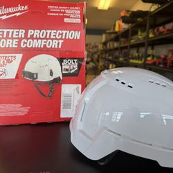 BOLT White Type 2 Class C Vented Safety Helmet