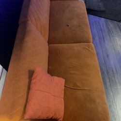 Orange Couch (as Is)