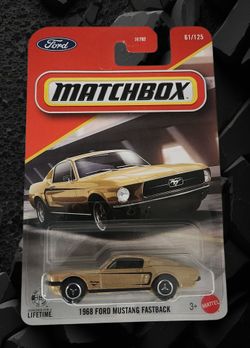 1968 FORD MUSTANG FASTBACK MATCHBOX