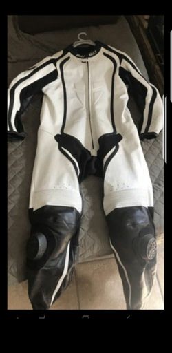 Full leather tracksuit like new- helmets