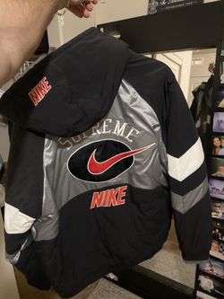 Supreme Nike Hooded Sport Jacket Silver for Sale in Supreme Nike Hooded Sport Jacket Silver for Sale in