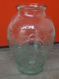 Large Glass Vase Made In Italy