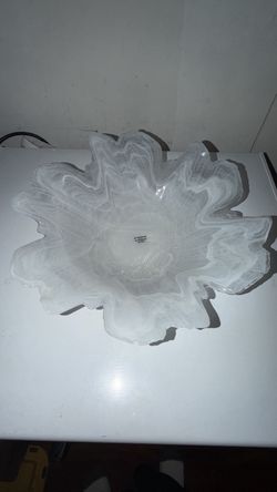 Beautiful glass fruit bowl