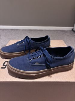 Vans Authentic Navy/Gum – Men’s 8 (Women’s 9.5) – Worn ONCE – Like New 